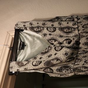 Sourpuss Skull printed skater dress mint color xxl